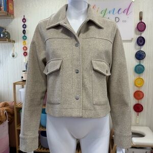 Zara Light Tan Utility Jacket